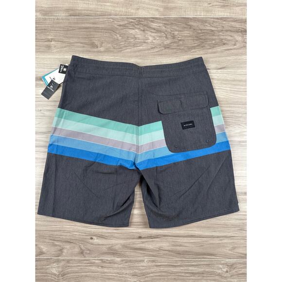 Rip Curl Men's Size 36 Lined Up Layday Boardshorts Black‎ - Picture 2 of 6